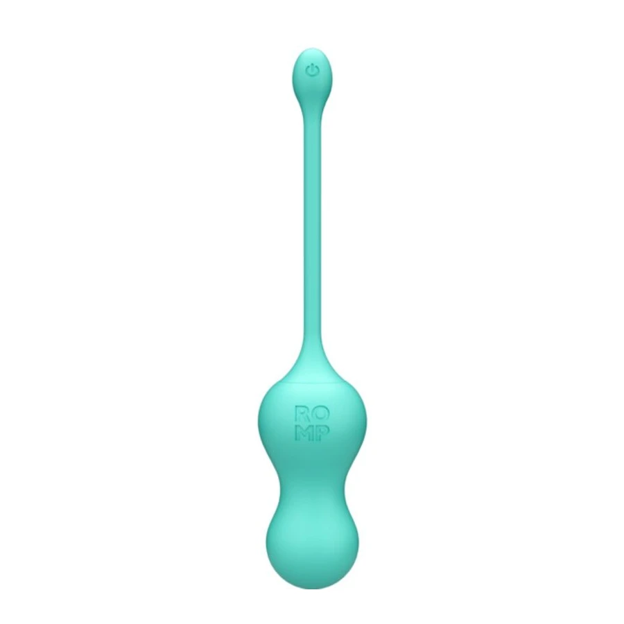 ROMP - CELLO VIBRATORE MULTIFUNZIONE A UOVO TURCHESE CON TELECOMANDO